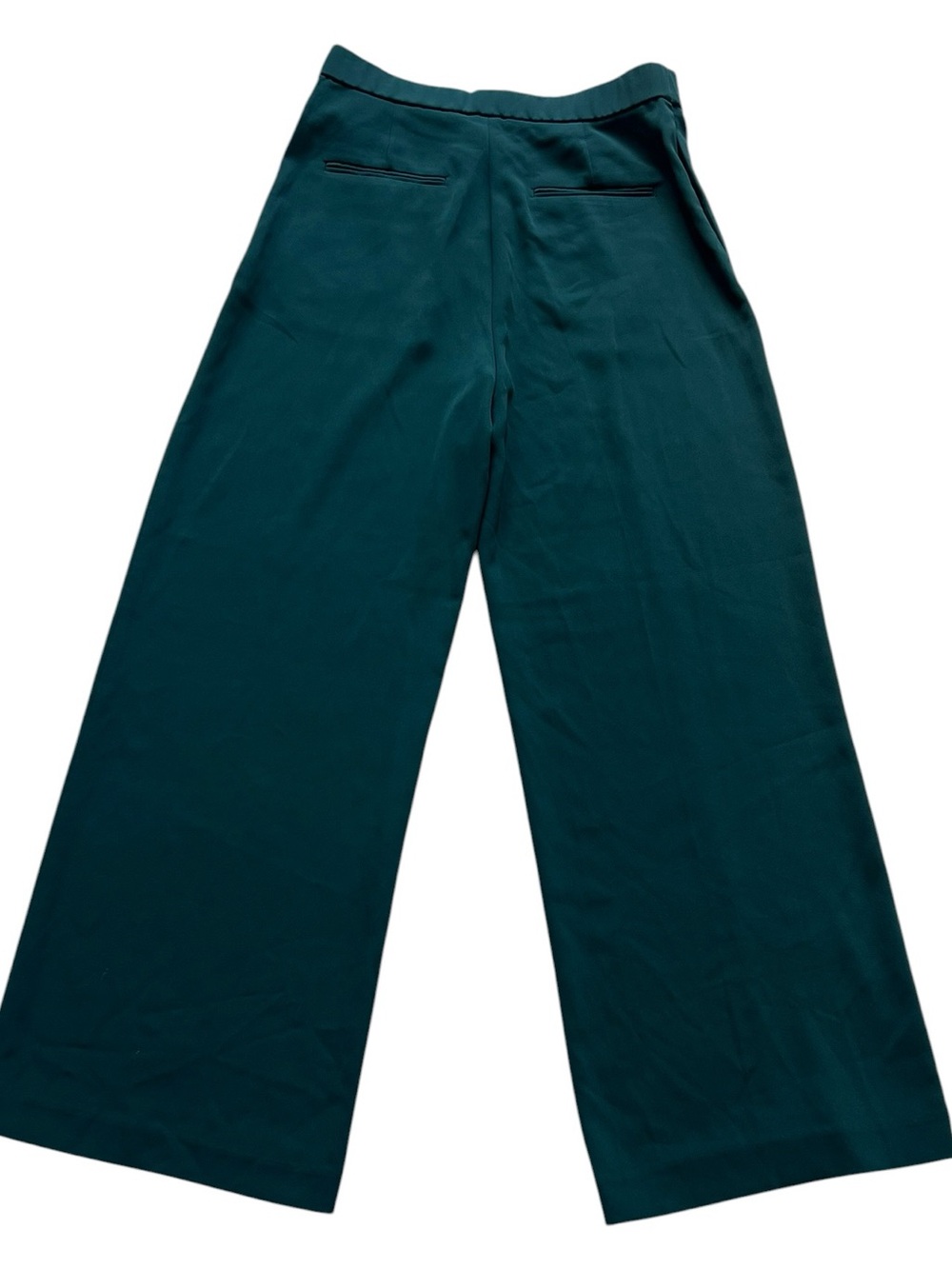 Uniqlo Wide Leg Pant Trouser Dark Green Size 4